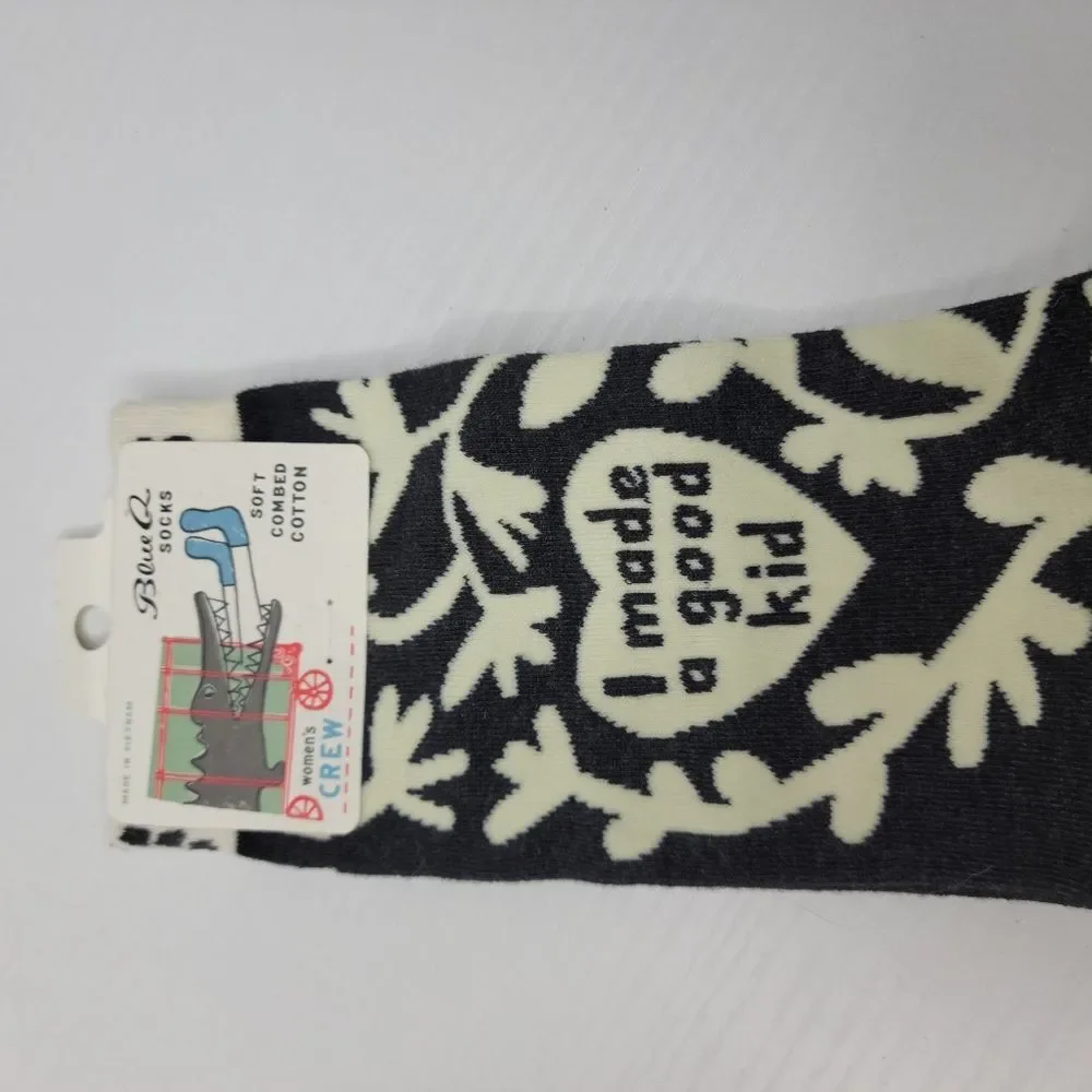 New Blue Q Black Cream Floral 
